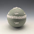 British Vintage Wedgwood Jasperware Egg-Shaped Trinket Box, Green
